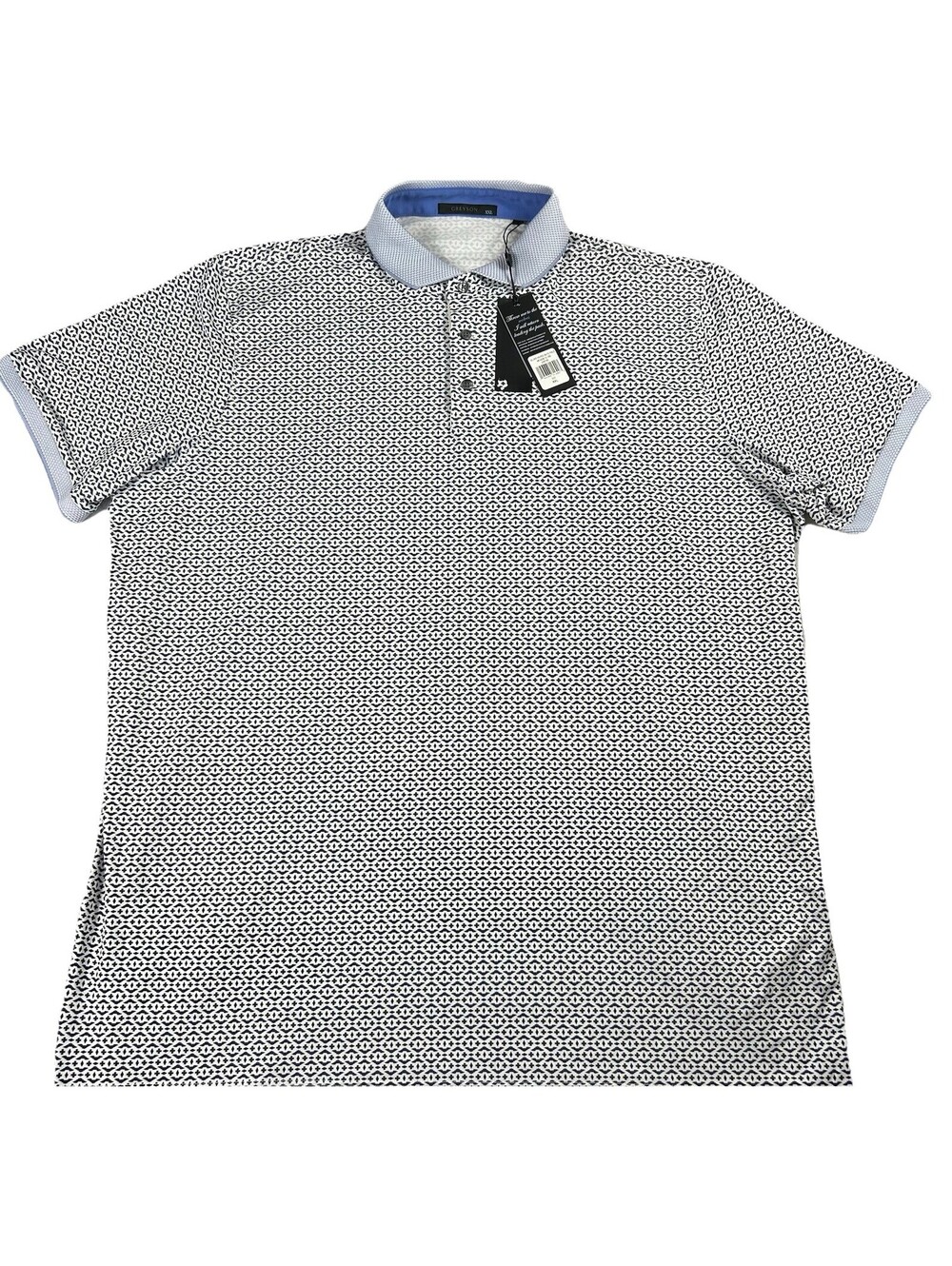 Greyson Silver Haired Bats Polo Men's XXL Artic The Ridgewood Country Club Shirt